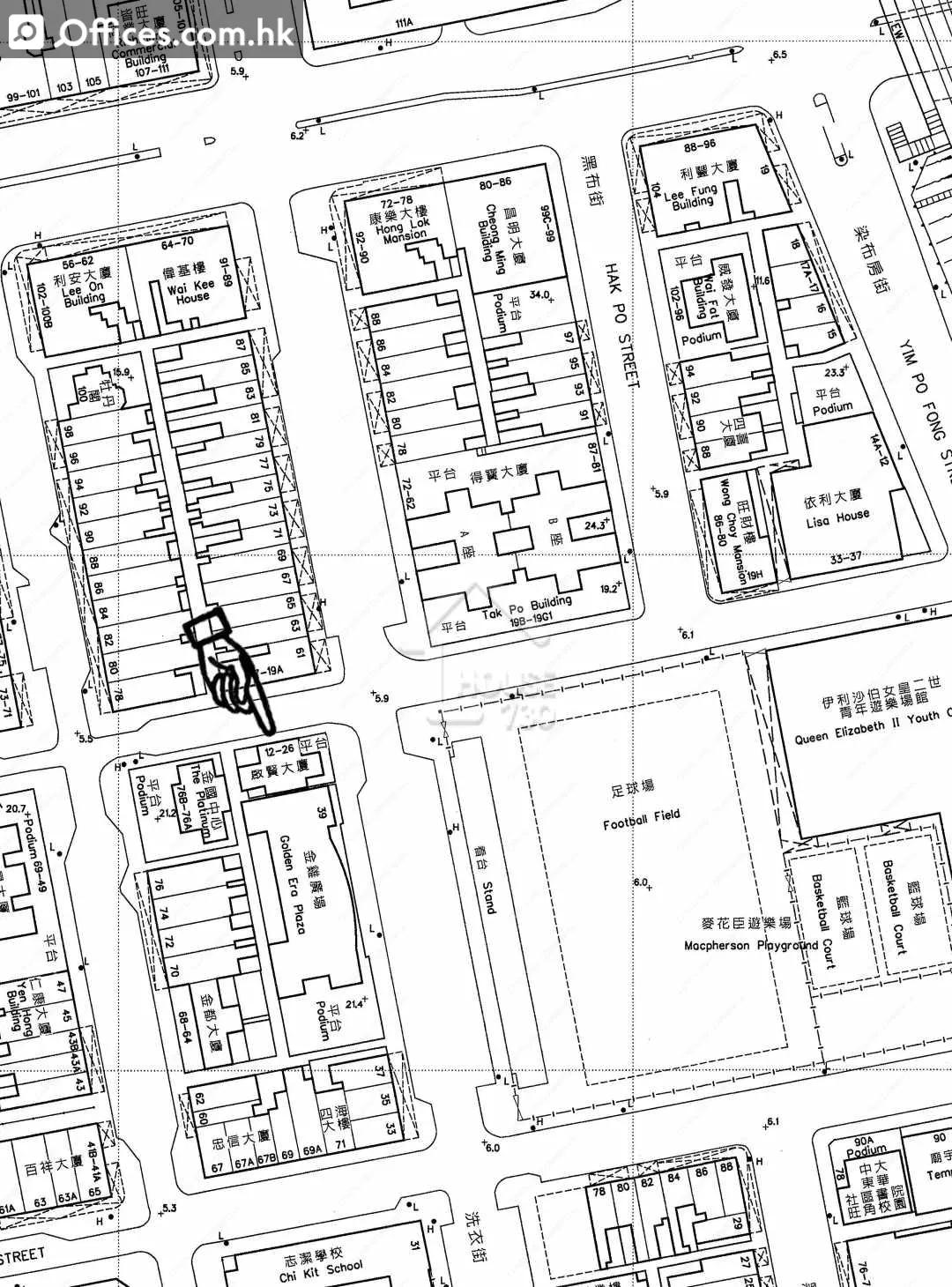 九龙旺角奶路臣街0012-0026号地下7(26)号铺